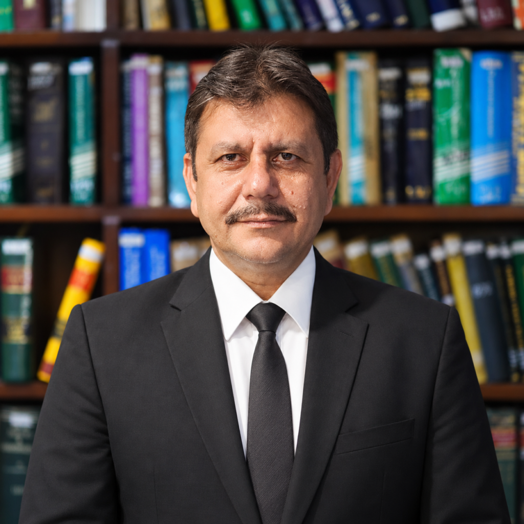 Retrato de Agha Jawed Khan